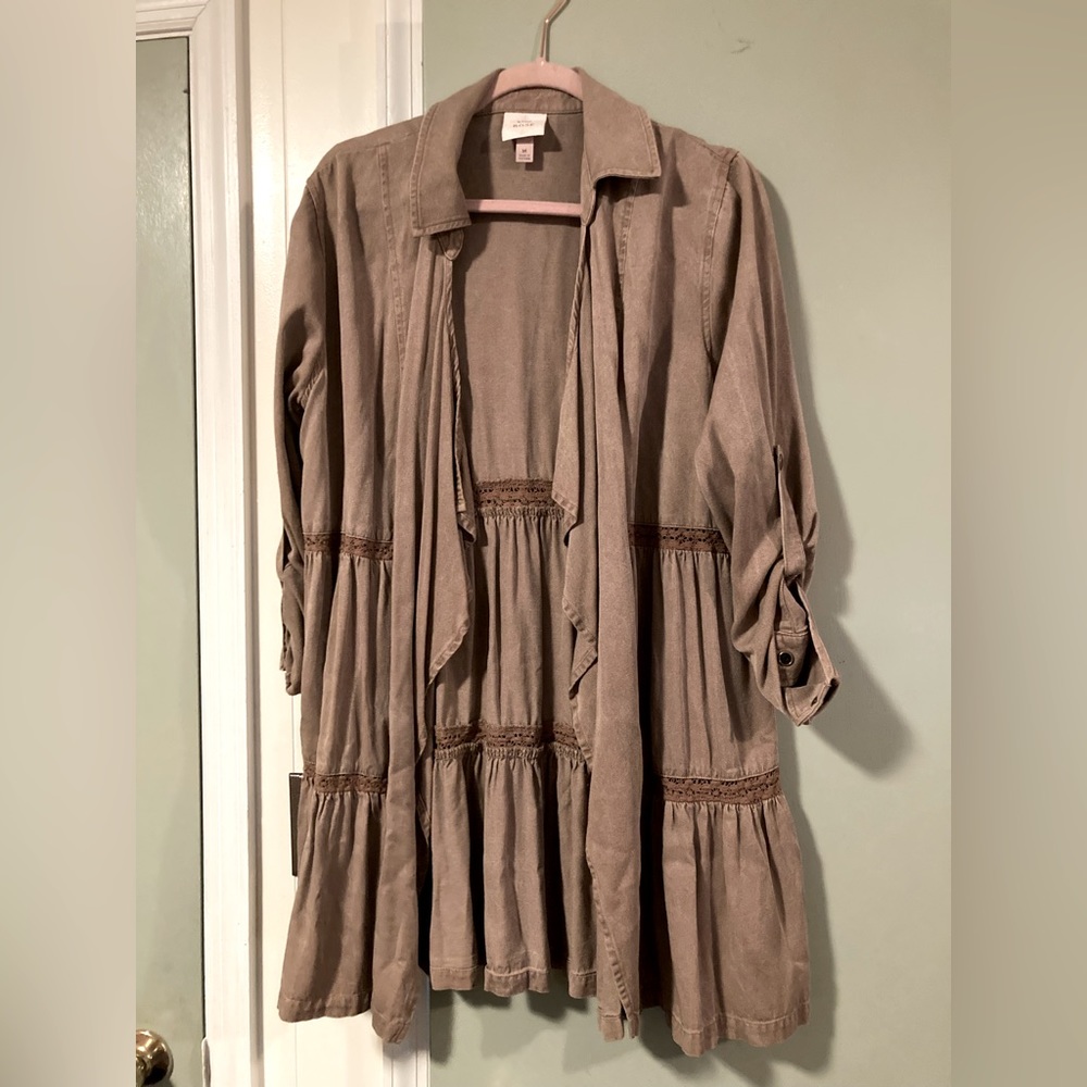 Boutique Boho Rose Overshirt. Size M.